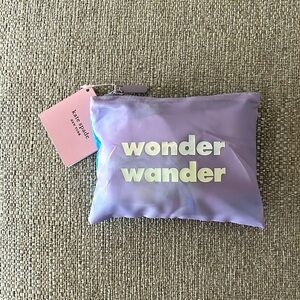 Kate Spade ♠️ NWT  Reusable shopping tote w/ zippered pouch
